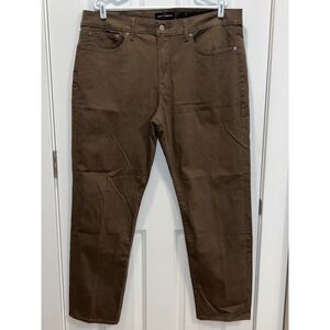 Lucky Brand 121 Slim Fit Men's Brown Chino Pants Size 38x30 Casual
